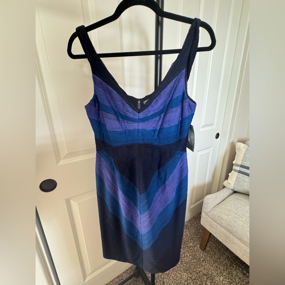 Zac Posen Colorblock Ombre Bodycon Dress Size 8 NWT
